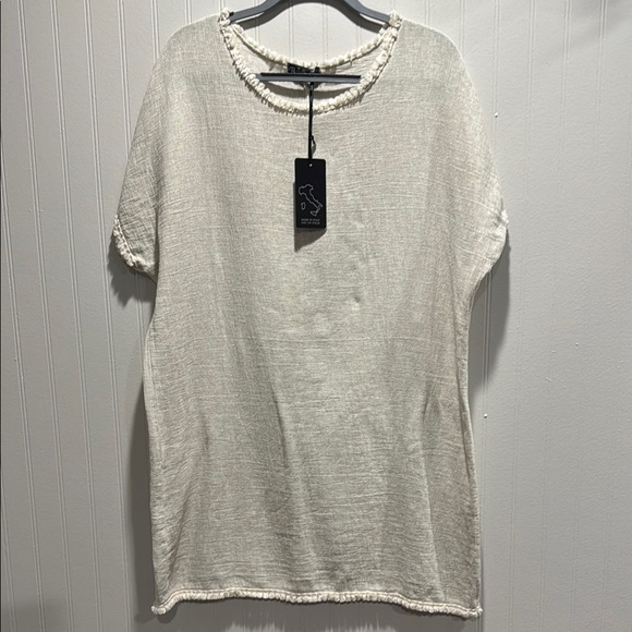Cream Textured Swim Coverup - Picture 1 of 2